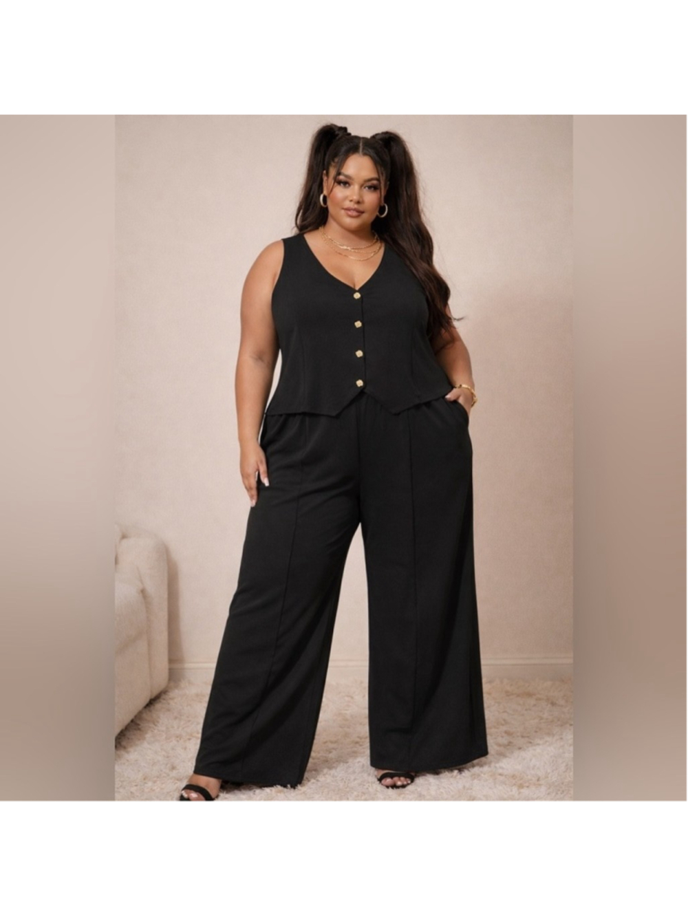 Micas stretch vest and pants set 2XL mc7-1
